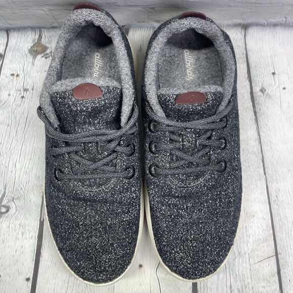 Allbirds Sneakers Men's Size 10 Tree Dashers Dark Grey Wool Runner Casual Shoes - Picture 10 of 14